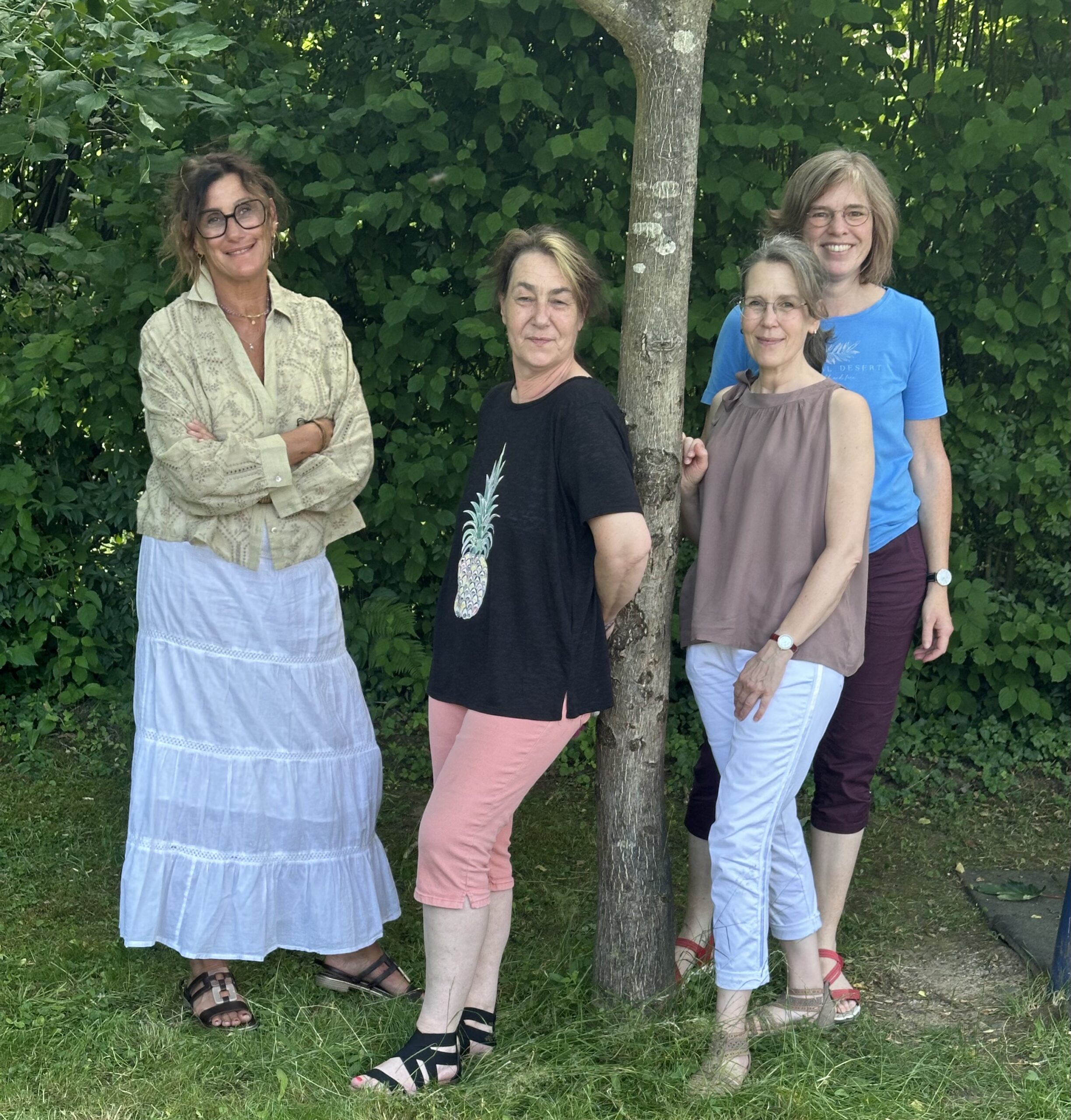 v.l. Patricia Schwab, Heike Willuweit, Angelika Heinzle, Christina Mennerich